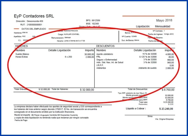 Diferencias entre sueldo nominal y líquido según el sector (público vs. privado)