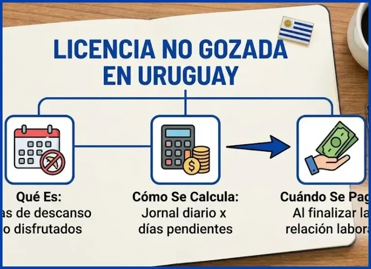 Factores que modifican los días de licencia por año en Uruguay