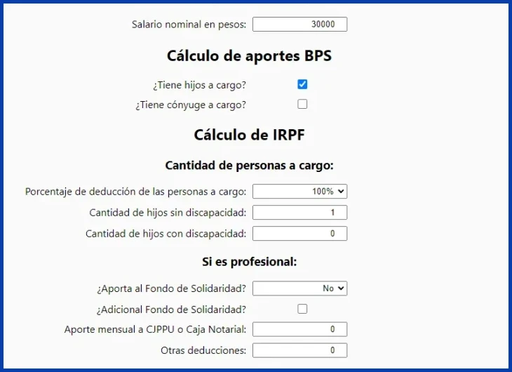 Identificar descuentos obligatorios: IRPF, BPS y Fondo de Solidaridad