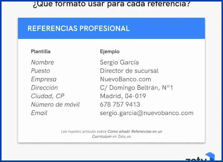 Paso 1 — Decidir si incluir referencias directamente en el currículum