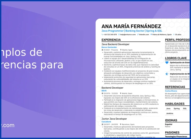 Verificar la información de contacto actualizada de cada referencia